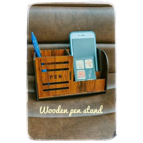 Wooden Pen Stand 8D x 17.5W x 10H cm