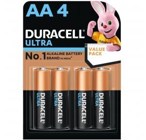 Duracell Alkaline Battery  (Pack of 4 Pcs) AA  1.5V