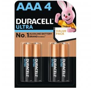 Duracell Alkaline Battery  (Pack of 4 Pcs) AAA 1.5V