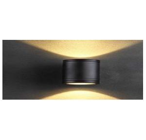 Radiant Outdoor Elevation Light 10 Watts Up-Down Cylindrical Black