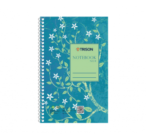 Trison Spiral Notebook No 4 A5 14x22 cm 200 Pages 65 GSM