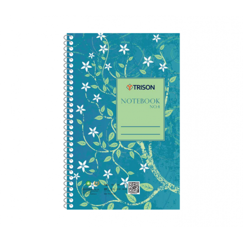 Trison Spiral Notebook No 4 A5 14x22 cm 200 Pages 65 GSM