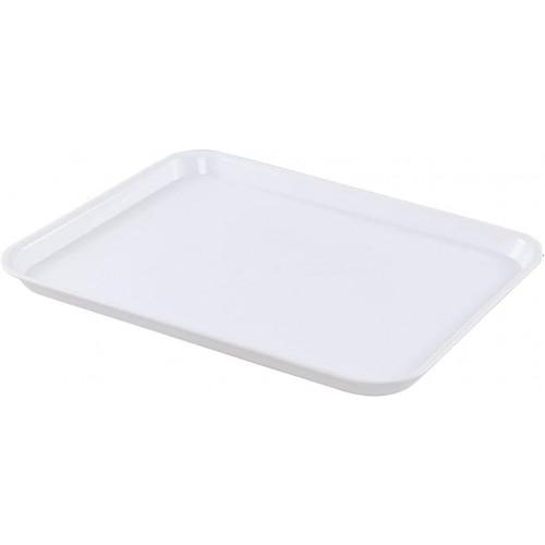 Tray Acrylic Rectangular For Dining Thickness: 4mm Colour: White Plastic 14x10 Inch