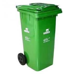 Nilkamal Wheel Garbage Dustbin WB-240 Green Plastic 240 Ltr