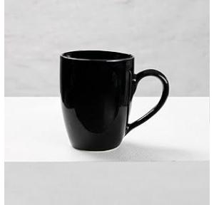 Ariane  Mug Non Stackable Glossy Black Porcelain 300ml