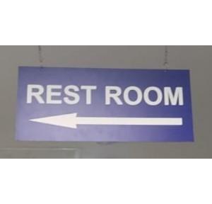 Sunboard Rest Room Signage Foam Type Size: 457x190mm Thickness: 5mm