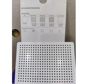 Armstrong Perforated Tile Galvanized Square Standard Perforation Hole Dia 2.5mm 2x2 Feet White Pack of 16