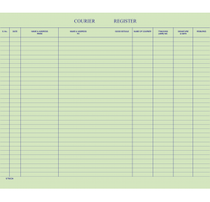 Trison Courier Register No 8 21.5 x 34 cm 512 70 GSM