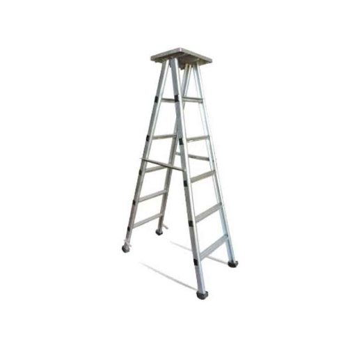 SJ Ladder With Platform  Weight Capacity 250 Kg Dual Side Aluminum 10 Feet