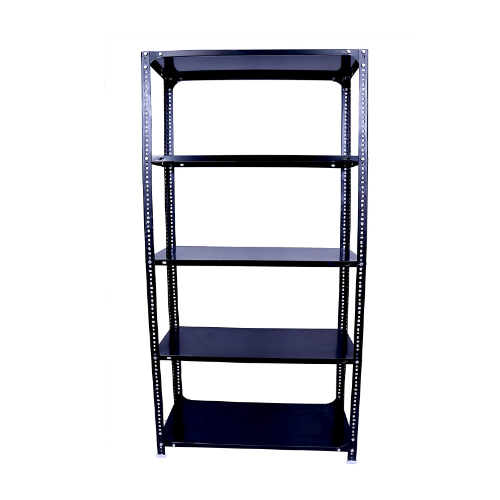 MS Slotted Angle Rack With 4 Shelve  Including Top Size H2500xW1100xD300mm Angle 14 Gauge Shelf 18 Gauge Color Grey Weight Capacity 400 Kg With Installation