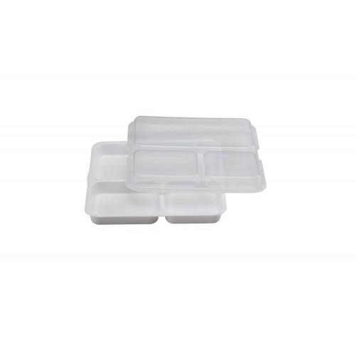 Kenford Tray Lid DCTC 0909 (PP)-PC 3 Compartment Tray Square Cover Polycarbonate 9x9 Inch