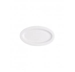 Clay Craft Platter Oval Ceramic 12 Inch White