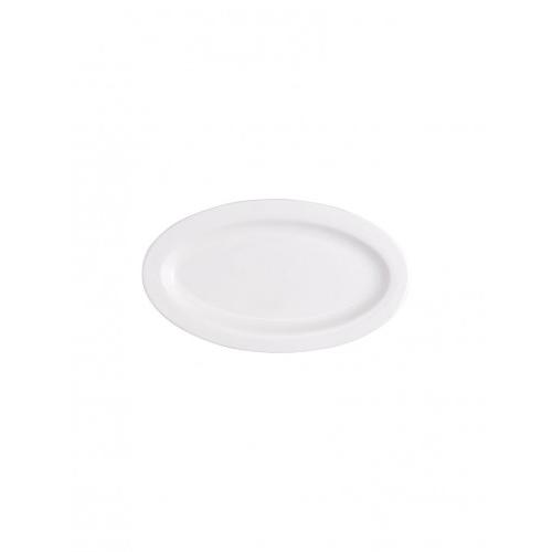 Clay Craft Platter Oval Ceramic 12 Inch White