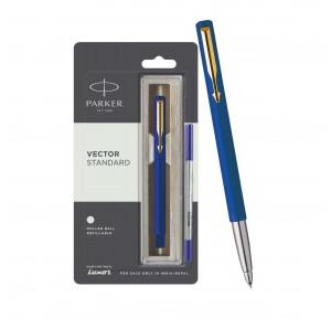 Parker Blue Ball Pen Vector Standard Roller