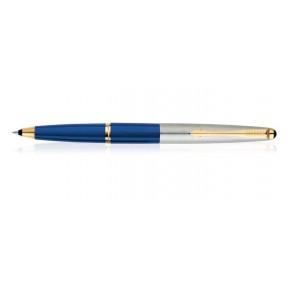 Parker Galaxy Gold Trim Roller Blue Ball Pen