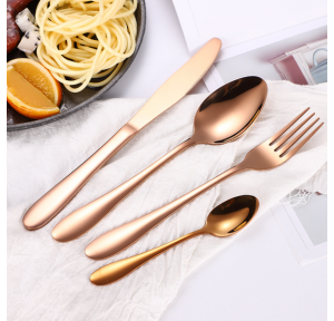 Nestasia Cutlery Set FNS43 AP Spoon 18.5cm AP Fork 19.5cm AP knife 21cm Baby Spoon 16.5cm Colour Gold