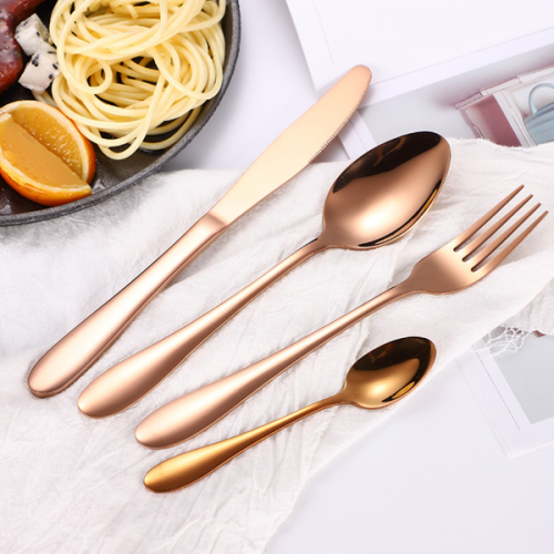 Nestasia Cutlery Set FNS43 AP Spoon 18.5cm AP Fork 19.5cm AP knife 21cm Baby Spoon 16.5cm Colour Gold