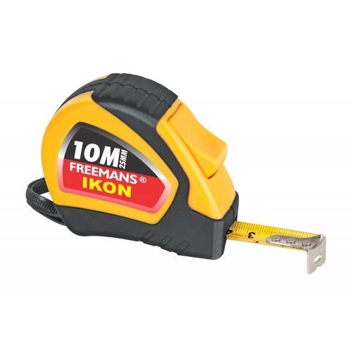 Freemans Ikon Measuring Tape 25mm 10 Mtr With Auto-Lock and Belt Clip