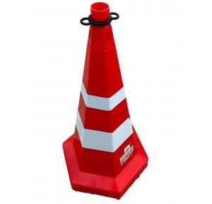 Nilkamal Hexagonal Red Traffic Cone 750mm With Chain 1 Mtr