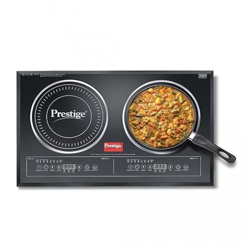 Prestige Double Induction Cooktop PDIC 3.0 3200W Black 2 Burner Induction Stove