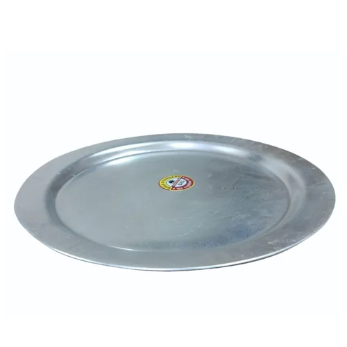 Plate Domed Base Round  Stainless Steel 10 Inch