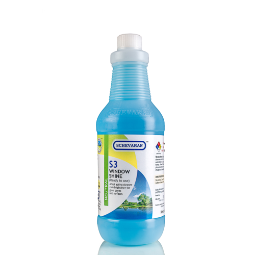 Schevaran Window Shine S3 Glass Cleaner (Ready To Use) 1 Ltr