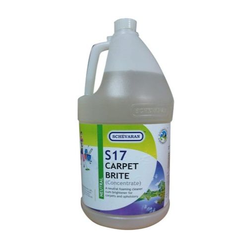 Schevaran Carpet Brite S17 (Concentrate) A Neutral Foaming Cleaner Cum Brightener For Carpets And Upholstery 5 Ltr