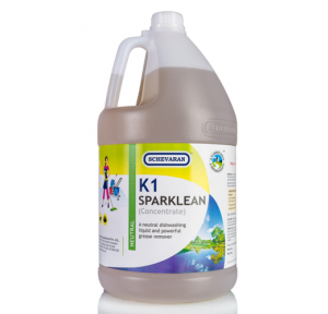 Schevaran Sparklean K1 (Concentrate) A Neutral Dishwashing Liquid And Powerful Grease Remover 5 Ltr