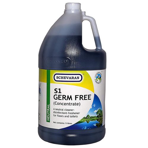 Schevaran Germ Free Plus (Concentrate) A Neutral Cleaner Disinfectant Freshener For Floors And Toilet 5 Ltr