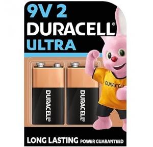 Duracell Ultra Alkaline 9V Pack of 2