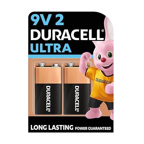 Duracell Ultra Alkaline 9V Pack of 2