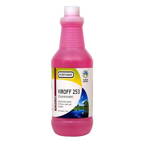 Schevaran Viroff 253 (Concentrate) A Germicidal Cleaner For Floor Walls And Surfaces 1 Ltr