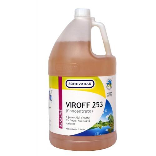 Schevaran Viroff 253 (Concentrate) A Germicidal Cleaner For Flood Walls And Surfaces 5 Ltr