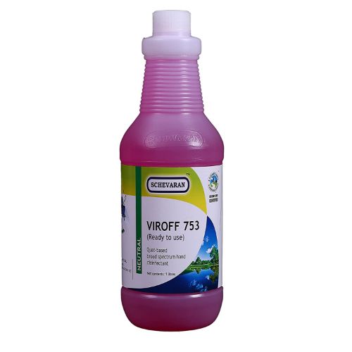 Schevaran Viroff 753 H6 (Ready To Use) Quat-Based Broad Spectrum Disinfectant 1 Ltr