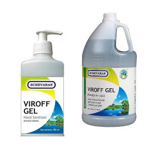 Schevaran Viroff Gel Hand sanitizer Fast Evaporating and Disinfectant gel 5 Ltr