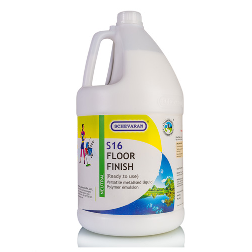 Schevaran Enviro Care Floor Finish (Ready To Use) Versatile Metalised Liquid Polymer Emulsion 5 Ltr