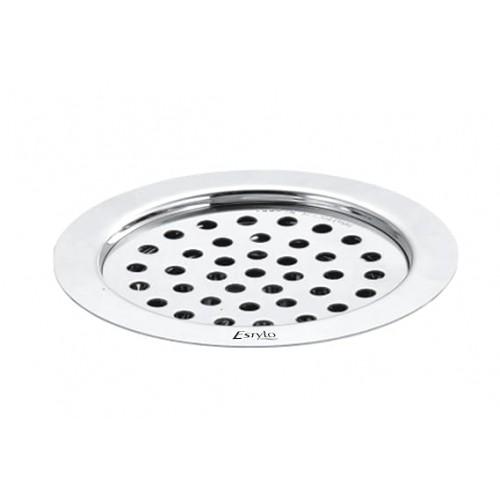 Drain Jali SS Round Shape Frame Without Hole 4 Inch