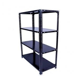 MS Slotted Angle Rack With 4 Shelves 3 Compartments of 18 Gauge Size: 2200(H) x 1150(W) x 600(D)mm Angle 40x40x14G Weight Capacity 300 Kg