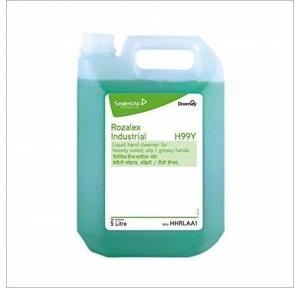 Diversey Rozalex Industrial HHRLAA1 Liquid Hand Cleanser For Heavy Soiled Oily Or Greasy Hands 5 Ltr