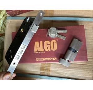 Algo Steel Mortise Lock With 45 X 85 Body and 70 MM Brass Cylinder With Key Knob