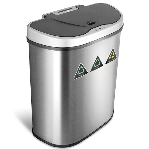 Dolphy Dustbin Motion Sensor Trash Can SS202 70 Ltr 54.2×33×67.1cm