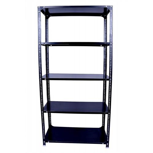 MS Slotted Angle Rack 4 Compartments 5 Shelves Size 84x36x24 Inch Angle 14 Gauge Shelf 18 Gauge Color Blue Weight Capacity 500 Kg Approx Each Rack Powder Coated With Installation