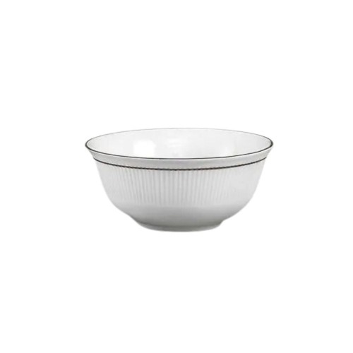 Clay Craft Veg Bowl Mona Goldline White Ceramic 2000 ml