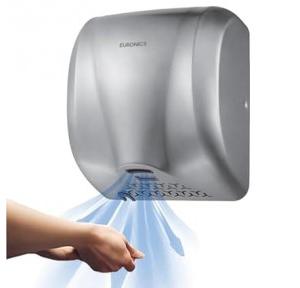 Euronics Hand Dryer Sensor EH210N Stainless Steel Automatic Range: 12-15cm Speed: 26000 RPM With HEPA Filter