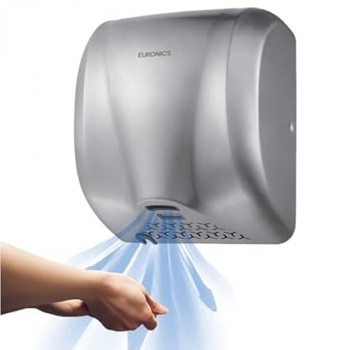 Euronics Hand Dryer Sensor EH210N Stainless Steel Automatic Range: 12-15cm Speed: 26000 RPM With HEPA Filter