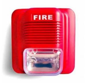 Fire Hooter PSS-HWF With Flasher 24V 125x50x130mm