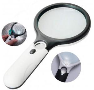 Magnifying Glass With 3 LED Light 45X Big Size Zoom Lenses