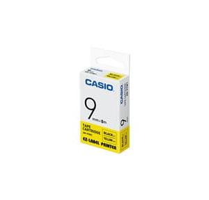 Casio Label Printer Tape XR-9YW1 Black and Yellow 9mm 8mtr