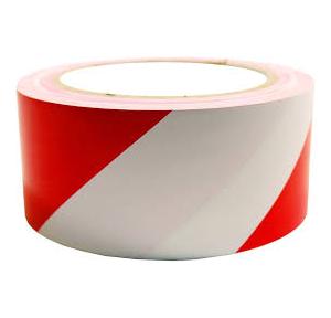 Zebra Floor Marking Tape Red & White 2 Inch 20 Mtr