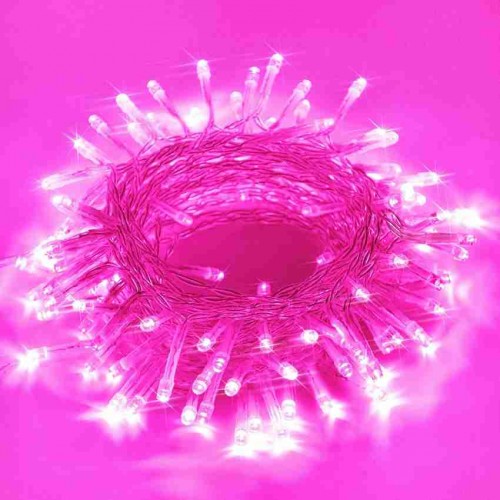 LED Rice Light 15 Mtr Pink